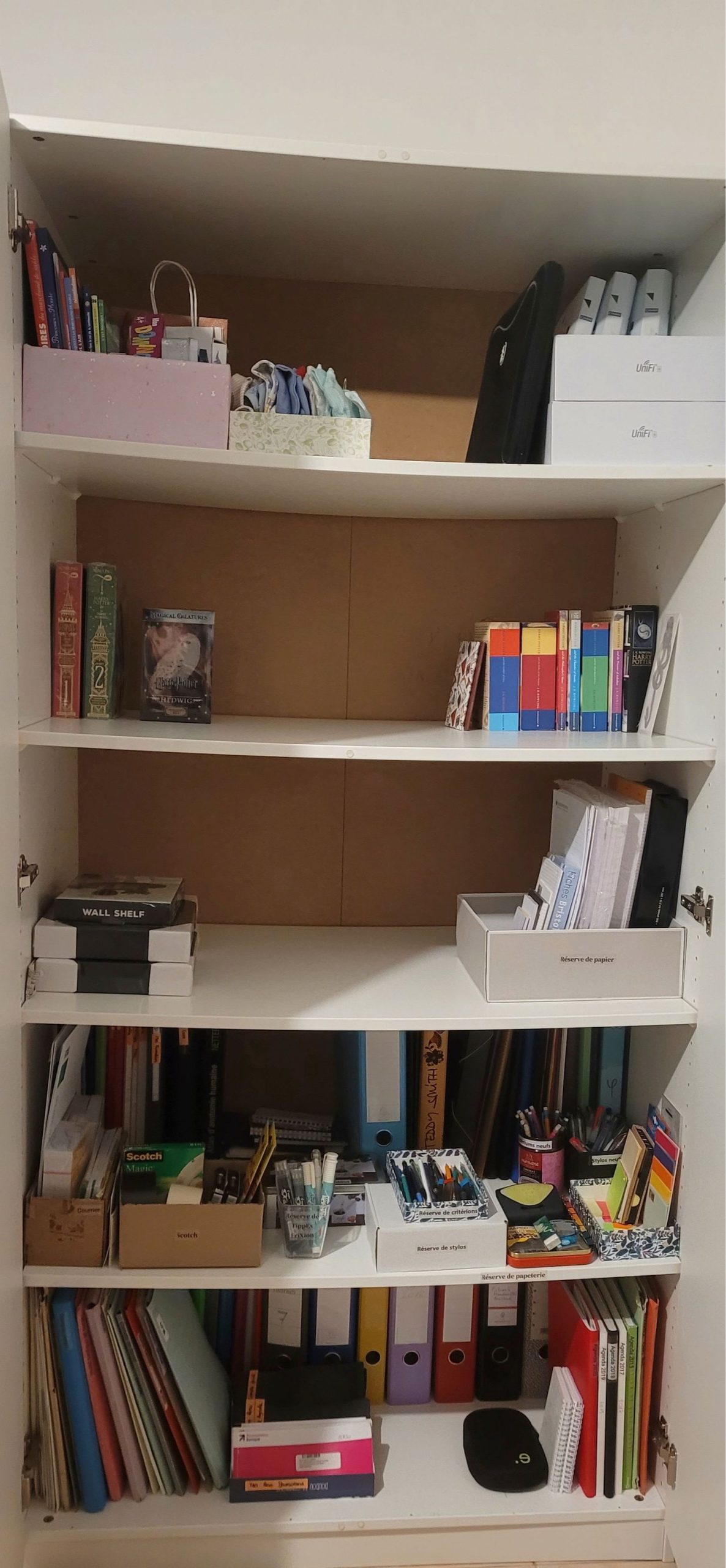Armoire après rangement